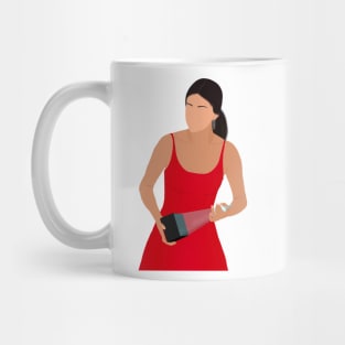 Sel in Red Dress Fan Art Mug